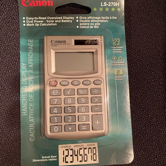( 2 ) Canon LS-270H Basic Handheld  Calculator - Picture 1 of 2
